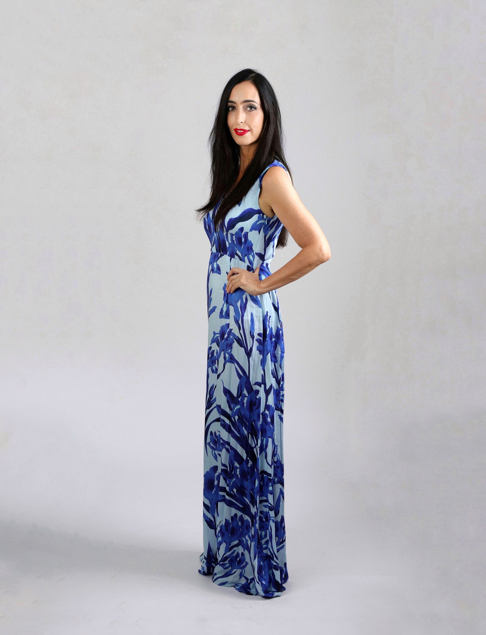 Almudena Varona - patterned dress